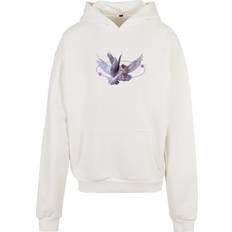 Hoodies - Natur Pullover Mister Tee Vive La Liberte Oversize Sweatshirt - Lila/Dunkellila/Offwhite/Naturweiß