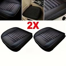 Temu Universal Fit Breathable Leather Car Seat Covers 2pcs