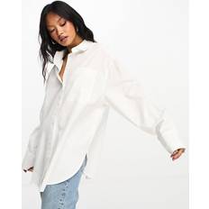 Men - White Blouses ASOS DESIGN Oversized Shirt - White