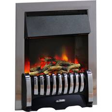 Fireplaces Belfry Heating Demetrius Electric Inset Fire Chrome 59.6cm H X 49.5cm W X 16.5cm D