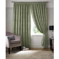 Curtains & Accessories Alan Symonds Tivoli Pencil Pleat Curtains 66" x 72" Sage