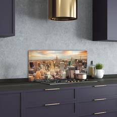 Ebern Designs Glas Spritzschutzpaneel 50 cm x 100 cm Spritzschutz