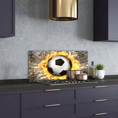 Ebern Designs Glas-Spritzschutzpaneel 100 cm x 50 cm Spritzschutz