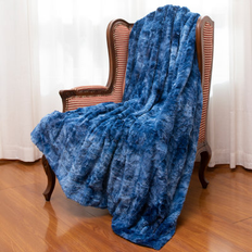 Cheer Collection Throw Blanket 60 x 70 in Blankets Blue (177.8x152.4cm)