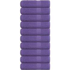 Morado Toallas vidaXL Toallas Mano 10 Uds 50x100 cm 360 gsm Toalla de Invitados Morado (100x)