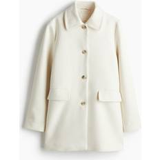 H&M Ladies Cream A-Line Coat - Ladies