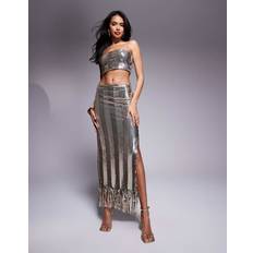 Vesper Sequin Midaxi Skirt - Gold