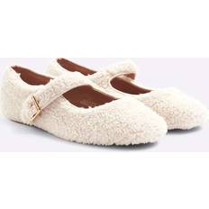 Ballerinas River Island Borg Mary Jane Shoes - White
