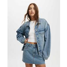 Cotton On Original Denim Jacket - Mid Blue