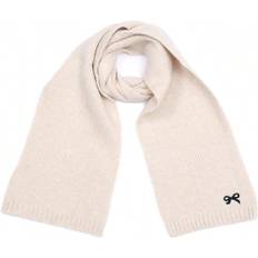 Cheap Scarfs Children's Clothing Shein Kids Minimalist Bow Embroidery Scarf - Cream Tone