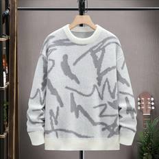 Shein Jumpers Shein Manfinity Men Graphic Pattern Drop Sweater