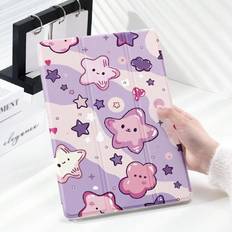 Purple Tablet Cases Shein Cute Purple Star Cloud Pattern Case
