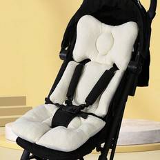 White Seat Liners Shein Thick Baby Stroller Cushion 1pc