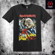 Tops Gildan Iron Maiden The Number of the Beast T-Shirt - Black