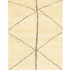 Ahgly Company Indoor Rectangle Abstract Brown Gold Area Rug 5 x 8