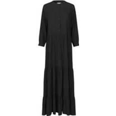 Neell Maxi Dress Ls - Svart
