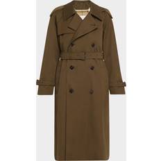 Burberry Coats Burberry Cotton Gabardine Trench Coat - Kaki