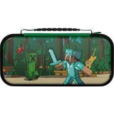 Nintendo Switch Lite Schutz & -Aufbewahrung PDP Nintendo Switch Travel Case Minecraft Forest Battle