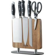 Steel Utensil Holders SKYSHALO Magnetic Knife Block 10 in Double Side Utensil Holder