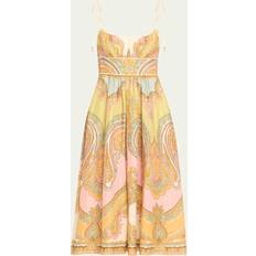 Zimmermann Maxine Multicolor Linnedkjole - Flerfarvet