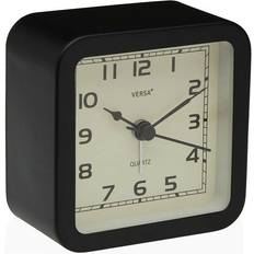 Muovi Pöytäkellot Versa Alvo Black Plastic 4.5 x 8.5 x 8.5 cm Table Clock