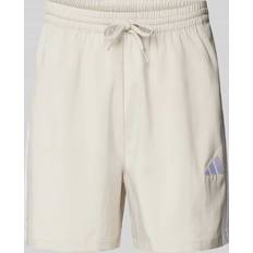 adidas Essentials 3-Stripes Chelsea Shorts - Beige/White