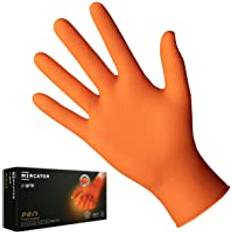 Guanti In Nitrile Arancioni GoGrip - Polvere
