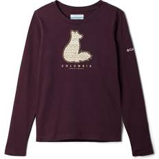 Columbia Girls Tops Children's Clothing Columbia Girl's Hazeldel Hil Long Sleeve Graphic T-shirt - Moonvista/Foxy Madras