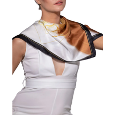 Fahlen of Sweden Mystique No. 5 Scarfs - Beige/Gold/White