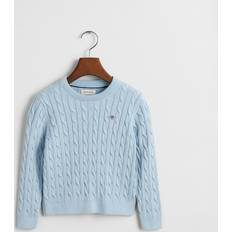 Gant 134/140 Barnkläder Gant Barn Kids Kabelstickad Bomullströja - Blå