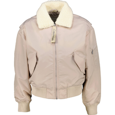 Beige - Bomberjacke Jacken Calvin Klein Fliegerjacke aus Satin