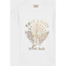 Zadig & Voltaire Toppe Zadig & Voltaire Cloe Embellished Guitar Muscle Tee White