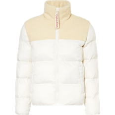 Beige - Man Jackets Calvin Klein Material Mix Sherpa Puffer Jacket