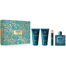 Mens shower gel Versace Eros Gift Set EdT 100ml + EdT 9ml + After Shave Balm 74ml + Shower Gel 74ml