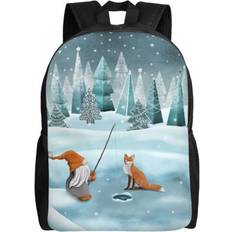 Ocsxa Gnome And Red Fox Fishing Backpack - Travel