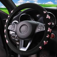 Cheap Steering Wheel Cover Temu Glitter Butterfly Steering Wheel Cover 15 Inch