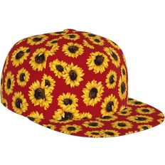 Florals - Women Headgear Cywemop Snapback Hats - Sunflowers On Red