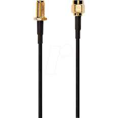 Nedis RP-SMA Antennkabel 50 Ohm Guldplaterad 5m