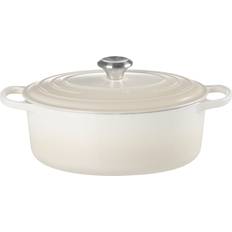 Utensili da cucina Le Creuset Meringue Signature Oval con coperchio 6.3 L