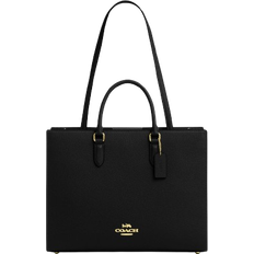 Coach Maggie Tote Bag - Pebbled Leather/Gold/Black