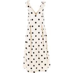 Uld Midi Kjole Uld - Beige