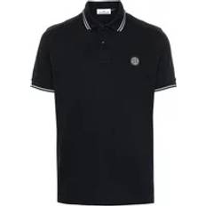 Polo Shirts Stone Island Badge Polo Shirt - Blue