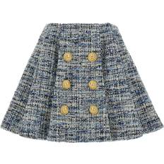 Viskose Röcke Balmain Tweed Rock - Blue