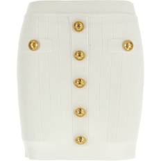 Balmain Woman Skirts Balmain Mini Skirt - White