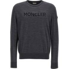 Moncler Pullover Moncler Logo Intarsia Pullover - Gray