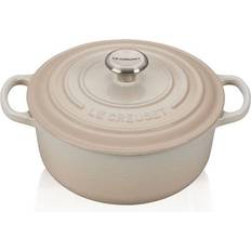 Le Creuset Meringue Signature Round med lokk 4.2 L 24 cm