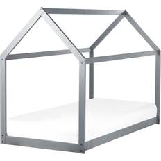 Beliani Barnsäng Grå Tall Trä 90 x 200 cm