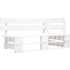 vidaXL 6-Paletten-Lounge-Set Weiß Imprägniertes Kiefernholz Lounge-Set