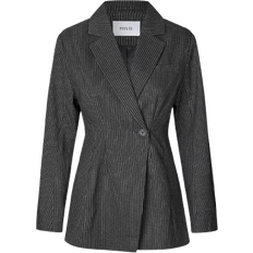 Dame - Stribede Blazere Envii Enaugustine Blazer - Dark Grey Stripe