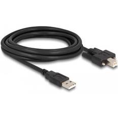 DeLock USB Kabel 3 m Tommelskruer